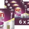 SUN® Sun All-In-1 Extra Power Lemon Vaatwastabletten - 6 X 23 Tabletten - Voordeelverpakking -Huishoudelijke Schoonmaak 1200x549