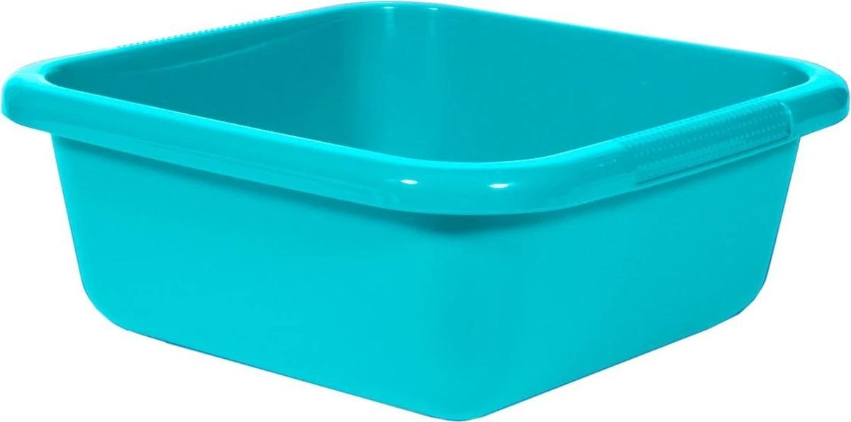 Curver Afwasbak - Vierkant - 10 Liter - Blauw 3 Curver Afwasbak - Vierkant - 10 Liter - Blauw