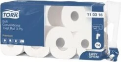 Tork Traditioneel Toiletpapier 3-laags Wit 250 Vel T4 Premium -Huishoudelijke Schoonmaak 1200x617 1