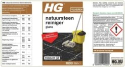 HG Natuursteenreiniger Glans (product 37) - 1L - Voor Regelmatig Gebruik Van Marmer En Kalkhoudend Natuursteen -Huishoudelijke Schoonmaak 1200x642 1