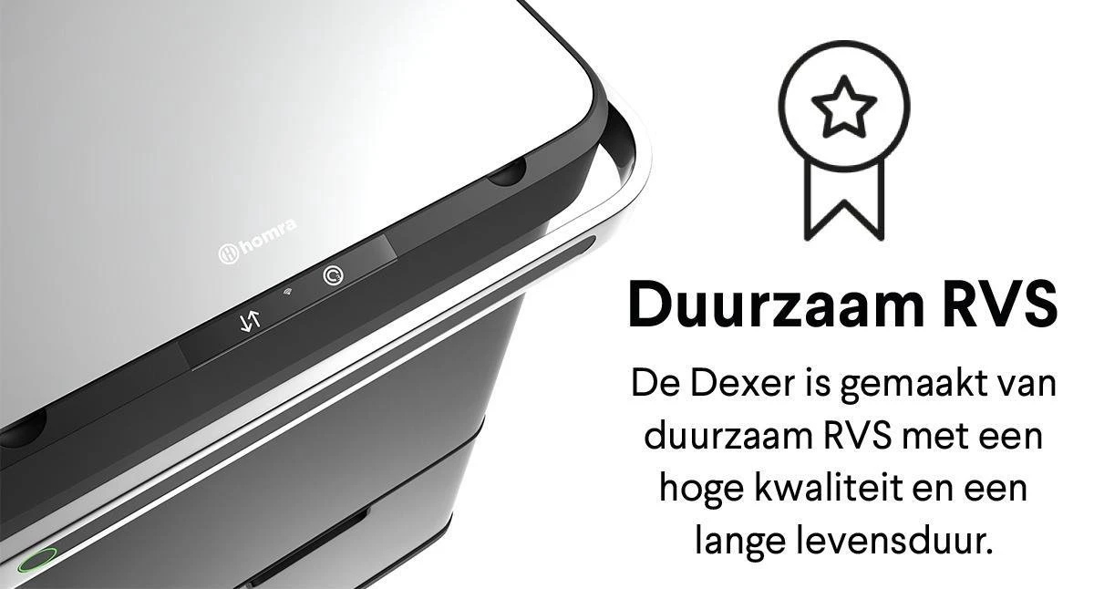 Homra DEXER Afvalscheiding Prullenbak - 4 Vakken - 60 Liter (2×18L + 2×12L) - Recycle Sensor Prullenbak - RVS Afvalemmer - Afvalscheidingsprullenbak - Design Keuken Afvalemmer - Automatische Lucht- En Bacterie Filter - Soft Close Deksel – Kleur Zwart 18 Homra DEXER Afvalscheiding Prullenbak - 4 Vakken - 60 Liter (2×18L + 2×12L) - Recycle Sensor Prullenbak - RVS Afvalemmer - Afvalscheidingsprullenbak - Design Keuken Afvalemmer - Automatische Lucht- En Bacterie Filter - Soft Close Deksel – Kleur Zwart - Afbeelding 16