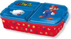 Mickey Mouse Super Mario Broodtrommel 3 Vakjes - 18x13 Cm - Brooddoos - Lunchbox -Huishoudelijke Schoonmaak 1200x670 1
