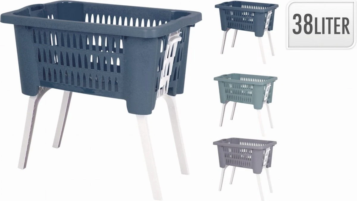 Merkloos Wasmand Inklapbare Poten 4 Merkloos Wasmand Inklapbare Poten - Afbeelding 2