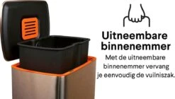 Homra Koniq Prullenbak Met Pedaal - 50 Liter - RVS - Pedaalemmer - Automatisch Lucht Filter - Odor Control - 50L Capaciteit - Soft Close Deksel - Afvalemmer - Design - Hygiënisch - Koper 20 Homra Koniq Prullenbak Met Pedaal - 50 Liter - RVS - Pedaalemmer - Automatisch Lucht Filter - Odor Control - 50L Capaciteit - Soft Close Deksel - Afvalemmer - Design - Hygiënisch - Koper -Huishoudelijke Schoonmaak 1200x682 2