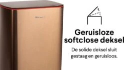 Homra Koniq Prullenbak Met Pedaal - 50 Liter - RVS - Pedaalemmer - Automatisch Lucht Filter - Odor Control - 50L Capaciteit - Soft Close Deksel - Afvalemmer - Design - Hygiënisch - Koper 22 Homra Koniq Prullenbak Met Pedaal - 50 Liter - RVS - Pedaalemmer - Automatisch Lucht Filter - Odor Control - 50L Capaciteit - Soft Close Deksel - Afvalemmer - Design - Hygiënisch - Koper -Huishoudelijke Schoonmaak 1200x682 3