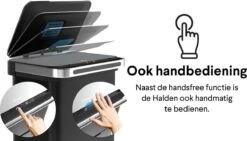 Homra DEXER Afvalscheiding Prullenbak - 4 Vakken - 60 Liter (2×18L + 2×12L) - Recycle Sensor Prullenbak - RVS Afvalemmer - Afvalscheidingsprullenbak - Design Keuken Afvalemmer - Automatische Lucht- En Bacterie Filter - Soft Close Deksel – Kleur Zwart 34 Homra DEXER Afvalscheiding Prullenbak - 4 Vakken - 60 Liter (2×18L + 2×12L) - Recycle Sensor Prullenbak - RVS Afvalemmer - Afvalscheidingsprullenbak - Design Keuken Afvalemmer - Automatische Lucht- En Bacterie Filter - Soft Close Deksel – Kleur Zwart -Huishoudelijke Schoonmaak 1200x685