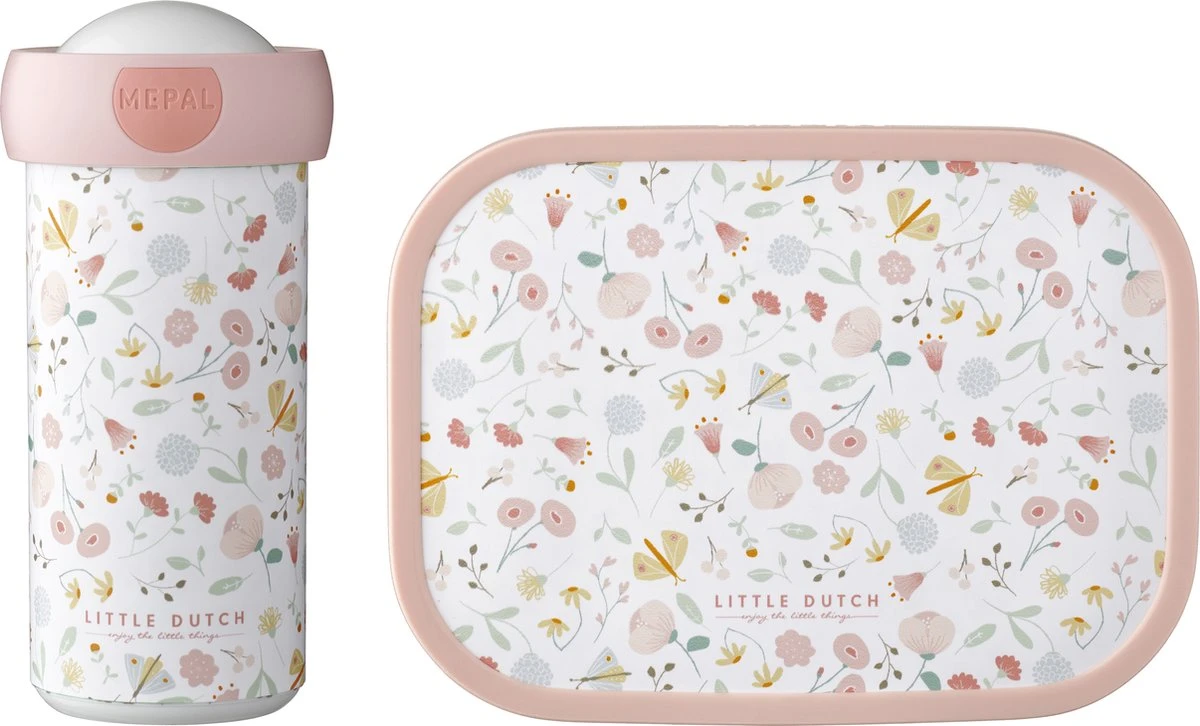 Mepal – Lunchset Campus (sb + Lb) – Schoolbeker En Broodtrommel Voor Kinderen – Flowers & Butterflies – Bento Box 3 Mepal – Lunchset Campus (sb + Lb) – Schoolbeker En Broodtrommel Voor Kinderen – Flowers & Butterflies – Bento Box