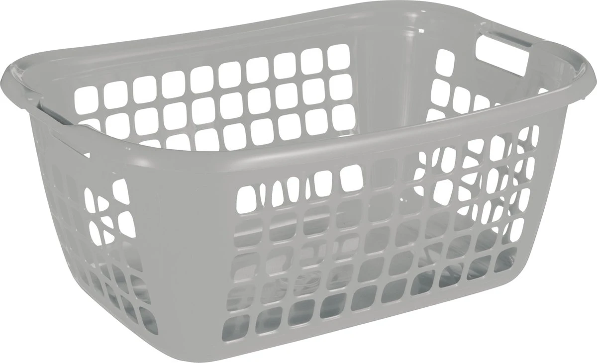 Sunware - Basic Wasmand 65cm Laag Grijs - 65 X 45 X 27 Cm 4 Sunware - Basic Wasmand 65cm Laag Grijs - 65 X 45 X 27 Cm - Afbeelding 2