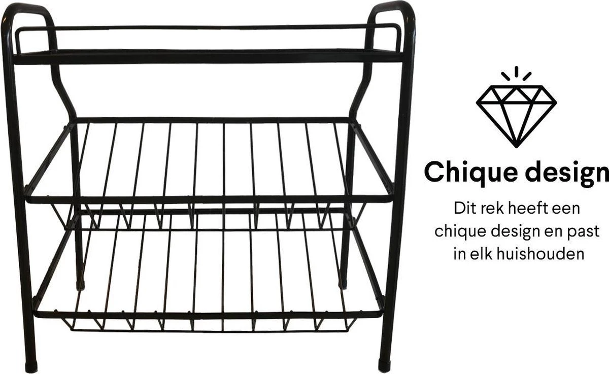 Zindoo Kruidenrek Zwart 3-laags Staand - Specerijen Rek - Kruiden Rek - Duurzaam RVS - Anti Slip Onderzijde - Specerijenstandaard – Keukenorganizer - Spice Rack - Kitchen Rack - Spice Organizer Keukenaccessoire - ZIN-SR05 8 Zindoo Kruidenrek Zwart 3-laags Staand - Specerijen Rek - Kruiden Rek - Duurzaam RVS - Anti Slip Onderzijde - Specerijenstandaard – Keukenorganizer - Spice Rack - Kitchen Rack - Spice Organizer Keukenaccessoire - ZIN-SR05 - Afbeelding 6