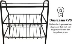 Zindoo Kruidenrek Zwart 3-laags Staand - Specerijen Rek - Kruiden Rek - Duurzaam RVS - Anti Slip Onderzijde - Specerijenstandaard – Keukenorganizer - Spice Rack - Kitchen Rack - Spice Organizer Keukenaccessoire - ZIN-SR05 9 Zindoo Kruidenrek Zwart 3-laags Staand - Specerijen Rek - Kruiden Rek - Duurzaam RVS - Anti Slip Onderzijde - Specerijenstandaard – Keukenorganizer - Spice Rack - Kitchen Rack - Spice Organizer Keukenaccessoire - ZIN-SR05 -Huishoudelijke Schoonmaak 1200x739 1