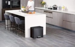 EKO Pedaalemmer Essential 2x15 L Zwart -Huishoudelijke Schoonmaak 1200x759 4