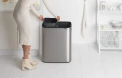 Brabantia Bo Touch Bin Prullenbak - 2 X 30 L - Matt Steel Fingerprint Proof -Huishoudelijke Schoonmaak 1200x766 12