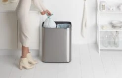Brabantia Bo Touch Bin Prullenbak - 2 X 30 L - Matt Steel Fingerprint Proof -Huishoudelijke Schoonmaak 1200x766 13