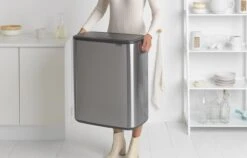 Brabantia Bo Touch Bin Prullenbak - 2 X 30 L - Matt Steel Fingerprint Proof -Huishoudelijke Schoonmaak 1200x766 15