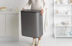 Brabantia Bo Touch Bin Prullenbak - 2 X 30 L - Platinum -Huishoudelijke Schoonmaak 1200x766 4