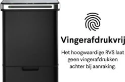 Homra DEXER Afvalscheiding Prullenbak - 4 Vakken - 60 Liter (2×18L + 2×12L) - Recycle Sensor Prullenbak - RVS Afvalemmer - Afvalscheidingsprullenbak - Design Keuken Afvalemmer - Automatische Lucht- En Bacterie Filter - Soft Close Deksel – Kleur Zwart 36 Homra DEXER Afvalscheiding Prullenbak - 4 Vakken - 60 Liter (2×18L + 2×12L) - Recycle Sensor Prullenbak - RVS Afvalemmer - Afvalscheidingsprullenbak - Design Keuken Afvalemmer - Automatische Lucht- En Bacterie Filter - Soft Close Deksel – Kleur Zwart -Huishoudelijke Schoonmaak 1200x785 4