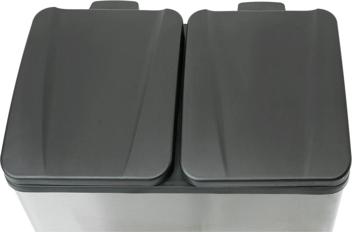 Vuilnisbak 2in1 Recycleer Vuilnisemmer 2x 30L 60 Liter 2 Compartment Pedaalemmer 4 Vuilnisbak 2in1 Recycleer Vuilnisemmer 2x 30L 60 Liter 2 Compartment Pedaalemmer - Afbeelding 2