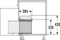 Hailo Inbouw Prullenbak - 15 L - Zilvergrijs / Zwart 14 Hailo Inbouw Prullenbak - 15 L - Zilvergrijs / Zwart -Huishoudelijke Schoonmaak 1200x806 4