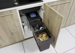 Blanco - Inbouw Prullenbak - 30 Liter Inhoud - Met 2 Compartimenten - Grijs 11 Blanco - Inbouw Prullenbak - 30 Liter Inhoud - Met 2 Compartimenten - Grijs -Huishoudelijke Schoonmaak 1200x849 9