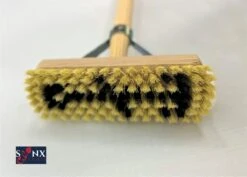 Synx Tools Luiwagen Fiber 22cm - Schrobber - Vloerschrobber - Schoonmaakbezem - Schrobborstels - Incl. Steel 150 Cm -Huishoudelijke Schoonmaak 1200x861