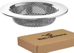 Luxe RVS Gootsteen Zeef Ø88mm - 50mm - Gootsteenstop - Afvoerzeef - Korfplug - Gootsteenbakje - Afvoerstop - Gootsteen Stop 80 Mm -Huishoudelijke Schoonmaak 1200x863 3