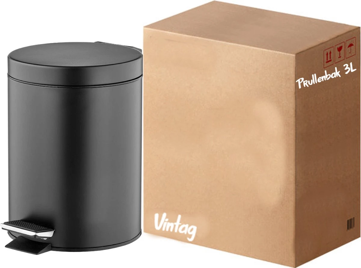 Prullenbak - Keuken/Wc/Kantoor/Badkamer Prullenbak - Klein - 3L - Softclose 3 Prullenbak - Keuken/Wc/Kantoor/Badkamer Prullenbak - Klein - 3L - Softclose