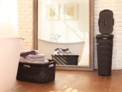 Curver Style Wasmand - 45L - Bruin -Huishoudelijke Schoonmaak 1200x909 2