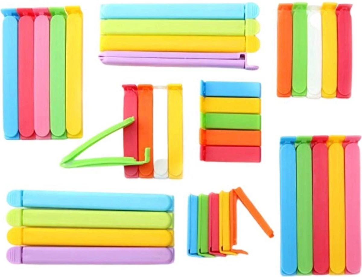 Vershoudclips - 30 Stuks - Vershoud Knijpers - Afsluitclips - Zakklemmen - Zaksluiter - Afsluiter Klemmen 3 Vershoudclips - 30 Stuks - Vershoud Knijpers - Afsluitclips - Zakklemmen - Zaksluiter - Afsluiter Klemmen