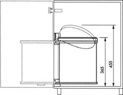 Hailo Compact-Box M Prullenbak - 15 L - Inbouwprullenbak - RVS -Huishoudelijke Schoonmaak 1200x931 7