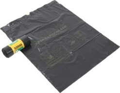 KOMO Vuilniszakken Met Trekband 60 Liter Grijs 60x80cm 43 My - Doos 20 Rol à 15 Stuks