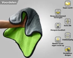 Droogdoek Auto - Badkamer - Drying Towel - Watermagneet - Microvezel - Doek - 45 X 38 Cm - Groen -Huishoudelijke Schoonmaak 1200x953 5