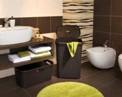 Curver Style Wasmand - 45L - Bruin -Huishoudelijke Schoonmaak 1200x956 1