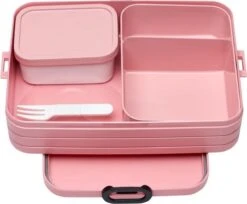 Mepal – Bento Lunchbox Take A Break Large- Inclusief Bento Box – Nordic Pink – Lunchbox Voor Volwassenen -Huishoudelijke Schoonmaak 1200x993 1