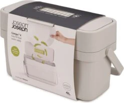 Joseph Joseph Compo Food Afvalemmer - 4L - Stone Wit 23 Joseph Joseph Compo Food Afvalemmer - 4L - Stone Wit -Huishoudelijke Schoonmaak 1200x996 1