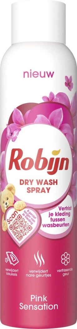 Robijn Pink Sensation Dry Wash Spray 200 Ml -Huishoudelijke Schoonmaak 282x1200 2