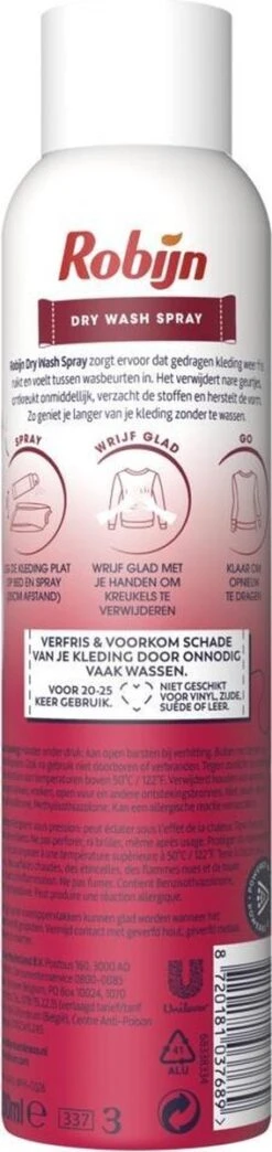 Robijn Pink Sensation Dry Wash Spray 200 Ml -Huishoudelijke Schoonmaak 284x1200 1