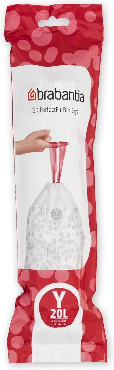 Brabantia PerfectFit Vuilniszakken - 20 L - Code Y - 6 Rollen X 20 Stuks 5 Brabantia PerfectFit Vuilniszakken - 20 L - Code Y - 6 Rollen X 20 Stuks - Afbeelding 3