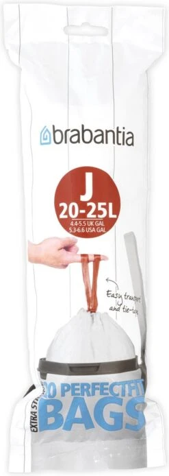 Brabantia PerfectFit Afvalzak Met Trekbandsluiting - 20/25 L - Code J - 20 Stuks 8 Brabantia PerfectFit Afvalzak Met Trekbandsluiting - 20/25 L - Code J - 20 Stuks -Huishoudelijke Schoonmaak 427x1200 1