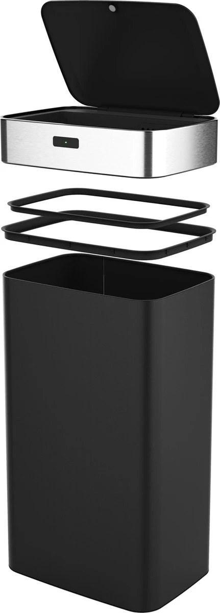 Stangvollby Gimo Sensor Prullenbak - 45 Liter - RVS - Zwart - Automatische Soft Close Deksel - Zwarte Keuken Afvalemmer - Kantoor Vuilbak - Scandinavisch Design - Infrarood Bewegingssensor - 50 Liter Afvalbak - Vingerafdrukvrij - Hygiënisch 7 Stangvollby Gimo Sensor Prullenbak - 45 Liter - RVS - Zwart - Automatische Soft Close Deksel - Zwarte Keuken Afvalemmer - Kantoor Vuilbak - Scandinavisch Design - Infrarood Bewegingssensor - 50 Liter Afvalbak - Vingerafdrukvrij - Hygiënisch - Afbeelding 5