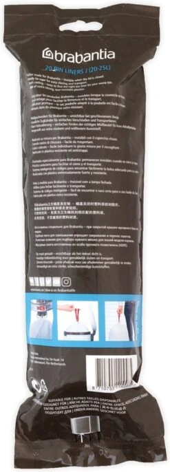 Brabantia PerfectFit Afvalzak Met Trekbandsluiting - 20/25 L - Code J - 20 Stuks 7 Brabantia PerfectFit Afvalzak Met Trekbandsluiting - 20/25 L - Code J - 20 Stuks -Huishoudelijke Schoonmaak 432x1200 1