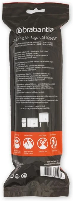 Brabantia PerfectFit Vuilniszakken - 20 - 25 L - Code J - 6 Rollen X 20 Stuks 14 Brabantia PerfectFit Vuilniszakken - 20 - 25 L - Code J - 6 Rollen X 20 Stuks -Huishoudelijke Schoonmaak 439x1200 1