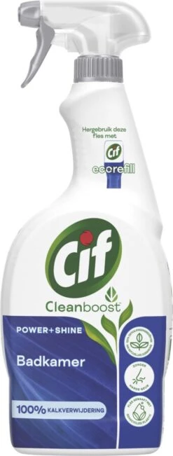 Cif CleanBoost Power & Shine Badkamer Spray - 6 X 750 Ml - Voordeelverpakking 22 Cif CleanBoost Power & Shine Badkamer Spray - 6 X 750 Ml - Voordeelverpakking -Huishoudelijke Schoonmaak 455x1200 1