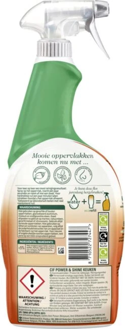Cif CleanBoost Power & Shine Keuken Spray - 6 X 750 Ml - Voordeelverpakking -Huishoudelijke Schoonmaak 458x1200 1