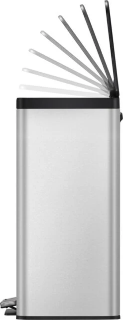 EKO Essential Prullenbak - 2x 20 L - Mat RVS -Huishoudelijke Schoonmaak 461x1200 3