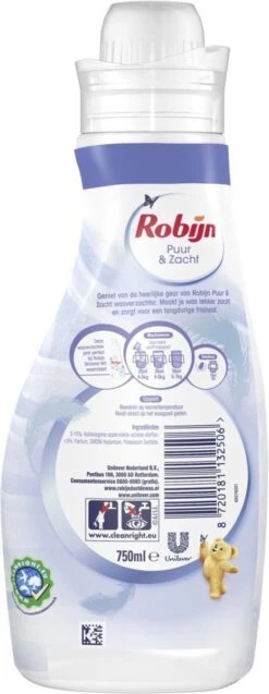 Robijn Puur & Zacht Wasverzachter - 4 X 30 Wasbeurten - Voordeelverpakking 10 Robijn Puur & Zacht Wasverzachter - 4 X 30 Wasbeurten - Voordeelverpakking -Huishoudelijke Schoonmaak 465x1200 3