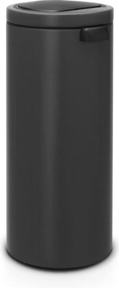 Brabantia Touch Bin Flat Top 30L - Infinite Grey - Met Speciale Structuurlak - Special Edition -Huishoudelijke Schoonmaak 500x1200 4