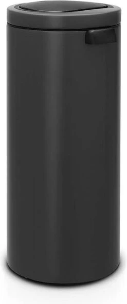 Brabantia Touch Bin Flat Top 30L - Infinite Grey - Met Speciale Structuurlak - Special Edition -Huishoudelijke Schoonmaak 501x1200 1