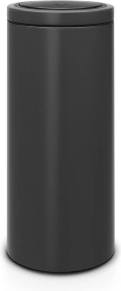 Brabantia Touch Bin Flat Top 30L - Infinite Grey - Met Speciale Structuurlak - Special Edition -Huishoudelijke Schoonmaak 502x1200