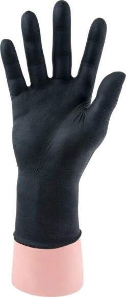 Qtop Nitril Wegwerp Handschoenen Latex-en Poedervrij - Zwart - Maat XL - Set à 100 Stuks -Huishoudelijke Schoonmaak 510x1200 5