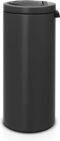 Brabantia Touch Bin Flat Top 30L - Infinite Grey - Met Speciale Structuurlak - Special Edition -Huishoudelijke Schoonmaak 517x1200 4